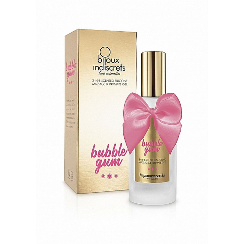 Ароматний силіконовий масажний та інтим гель 2 in1 Scented Silicone Massage & Intimate Gel Bubblegum