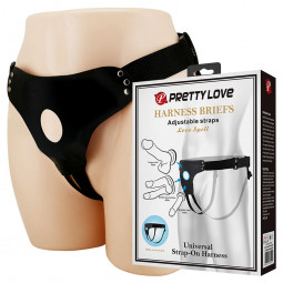 Пояс для страпона PRETTY LOVE - HARNESS BRIEFS Love Spell Universal Strap-On Harness