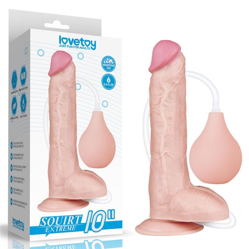 Фаломітатор з  імітаціїю сім'явиверження 10'' Squirt Extreme Dildo