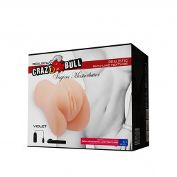 Мастурбатор CRAZY BULL VIOLET REALISTIC VAGINA